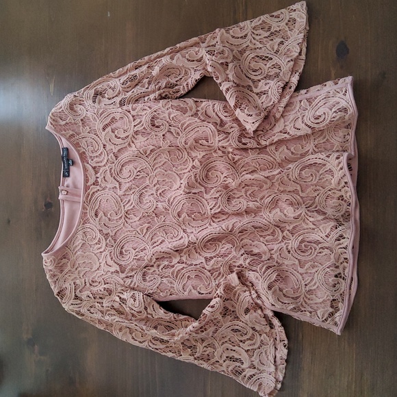 Adrianna Papell Pastel Lace Shirt - Picture 1 of 7